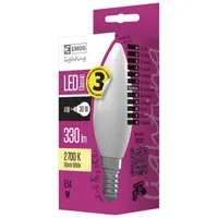 Emos ZQ3210 CLASSIC E14 4W 330 lumen meleg fehér LED gyertya izzó #2