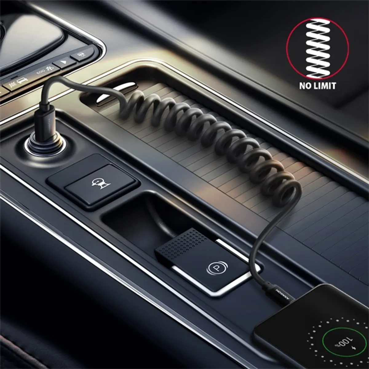 Axagon BUCM-AM20TB 1,1m USB C/USB A csavart fekete adat- és töltőkábel #4