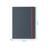 Leitz COSY mobil PP bársony szürke extra tasakos gumis mappa #2