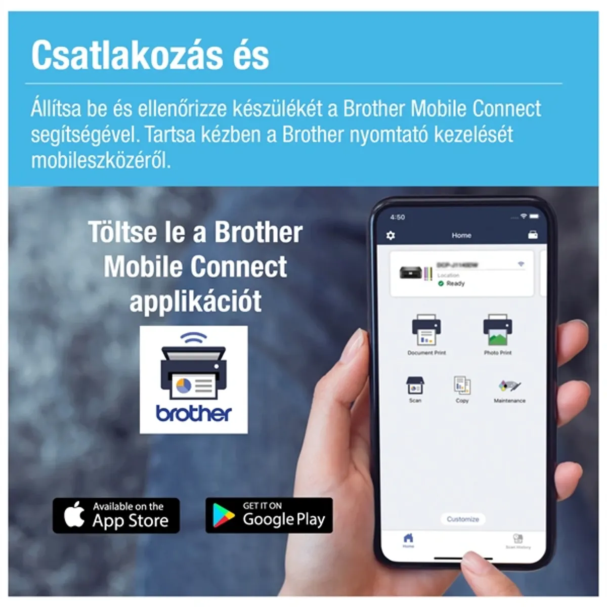 Brother DCP-T535W (A4, 16 lap/perc, WiFi/USB, 6000x1200dpi, duplex, 128MB) színes multifunkciós tintasugaras nyomtató #2