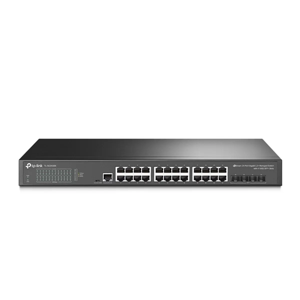 TP-Link TL-SG3428X JetStream 24xGbE LAN 4x10GbE SFP+ port L2+ menedzselhető switch #1