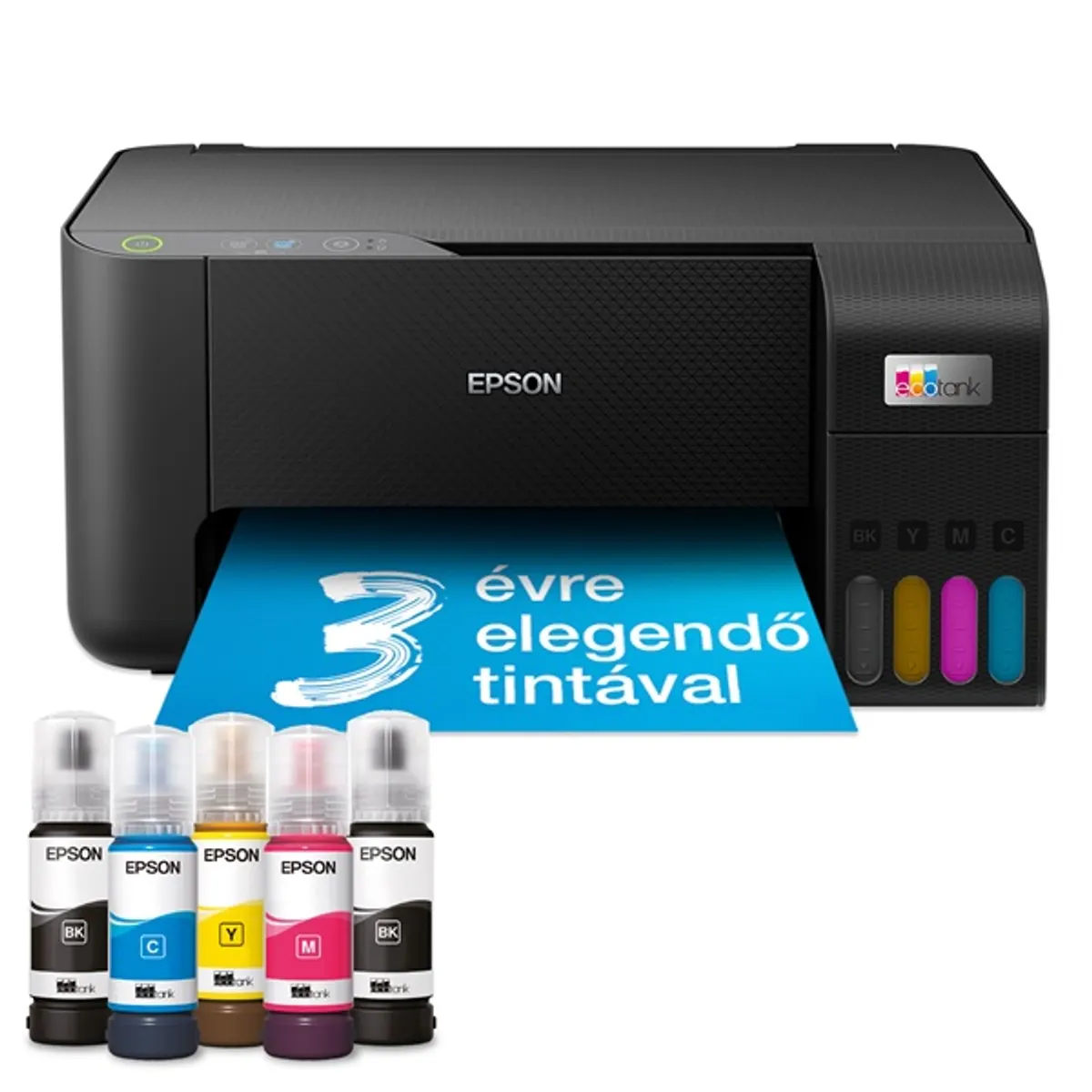 Epson EcoTank L3230 színes nyomtató MFP, USB, 8100/6500 oldal tinta a dobozban #1