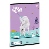 Ars Una Cute Animals Unicorn 25 (5448) A5 14-32 1. osztályos vonalas füzet
