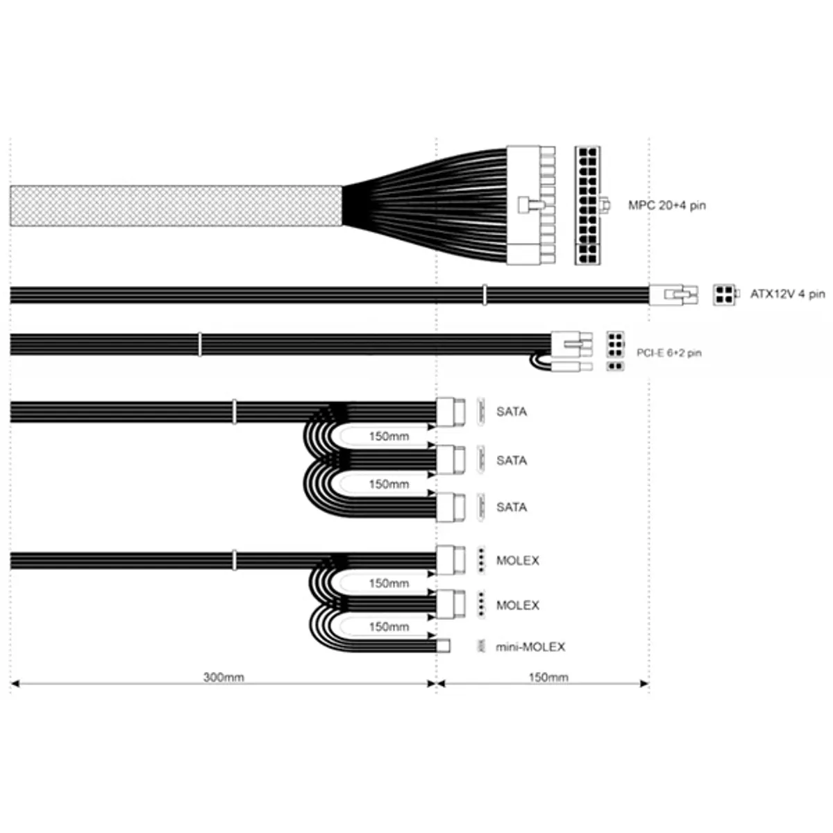 Akyga AK-B1-500 500W ATX tápegység #3