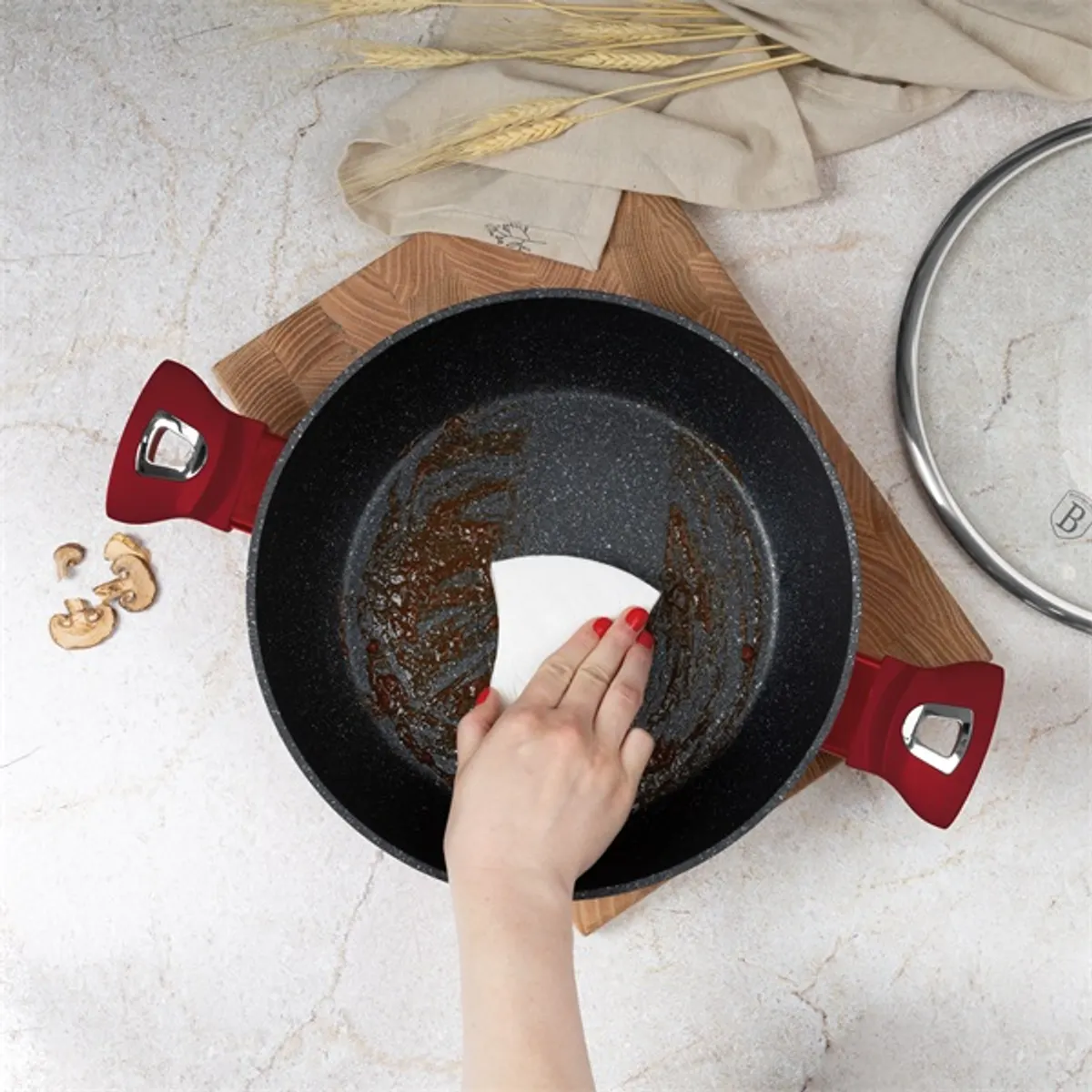 Blaumann BL-3984 Burgundy Collection 3,8L 28 cm alacsony lábas fedővel #7