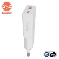 AVAX CH641W NANO SLIM 30W USB-C (PD3.0)+USB-A (QC3.0) fehér hálózati töltő #6
