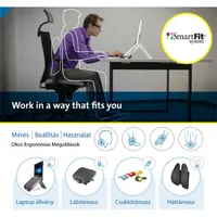 Kensington ACCO56146 SmartFit Solemate Plus dönthető lábtámasz #9