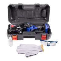 IRIS TOOLS ITCM-100 Akkus olajozós láncfűrész, ágvágó szett (táska + fűrész + 2 akku + töltő), 21V, 15 cm vágási hossz #2