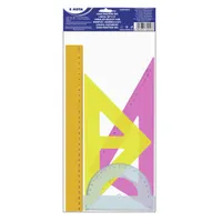 Sakota 4db-os színes vonalzókészlet #1