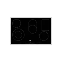 Beko HIC 85502 TX fekete, beépíthető, elektromos üvegkerámia, főzőzóna: 5, beépíthető méret: 75cm, főzőlap