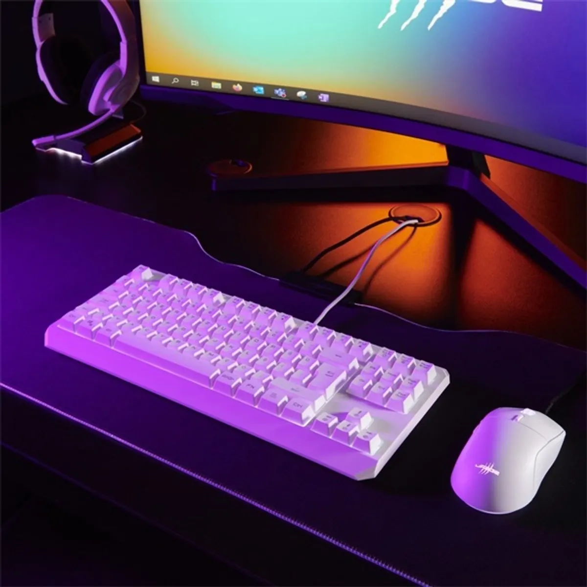 URAGE by Hama 13217819 EXODUS 220TKL RGB fehér billentyűzet #4