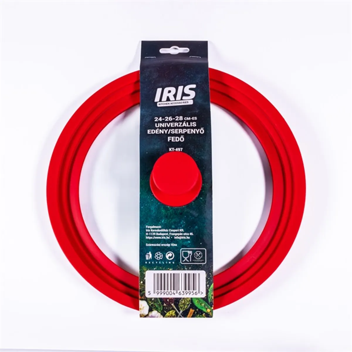 IRIS KT-497 24-26-28 cm-es univerzális edény/serpenyő fedő #1