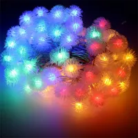 Zúzmara alakú 3cm/10m/több színű/80db LED-es/USB-s fényfüzér, fénydekoráció #2