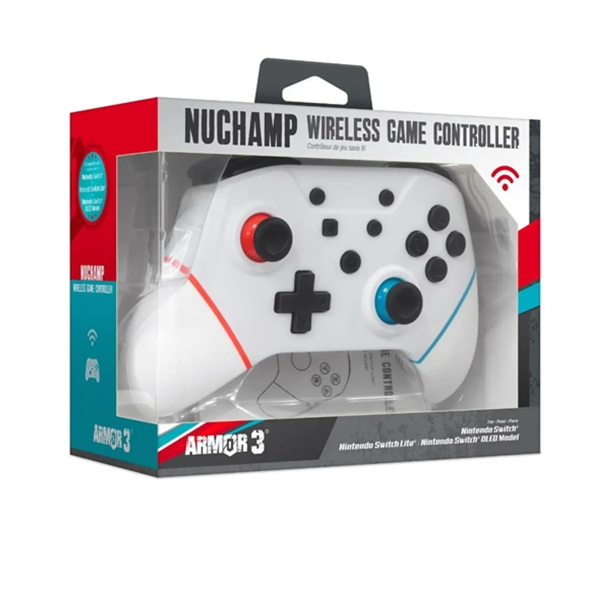 Armor3 M07467-WH NuChamp Nintendo Switch vezeték nélküli fehér kontroller #6