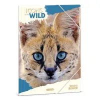 Ars Una Icons of the Wild-Serval 25 (5503) A4 gumis mappa