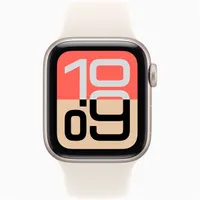 Apple Watch SE3 GPS-es (40mm) csillagfény alumínium tok, csillagfény M/L sportszíjas okosóra #2