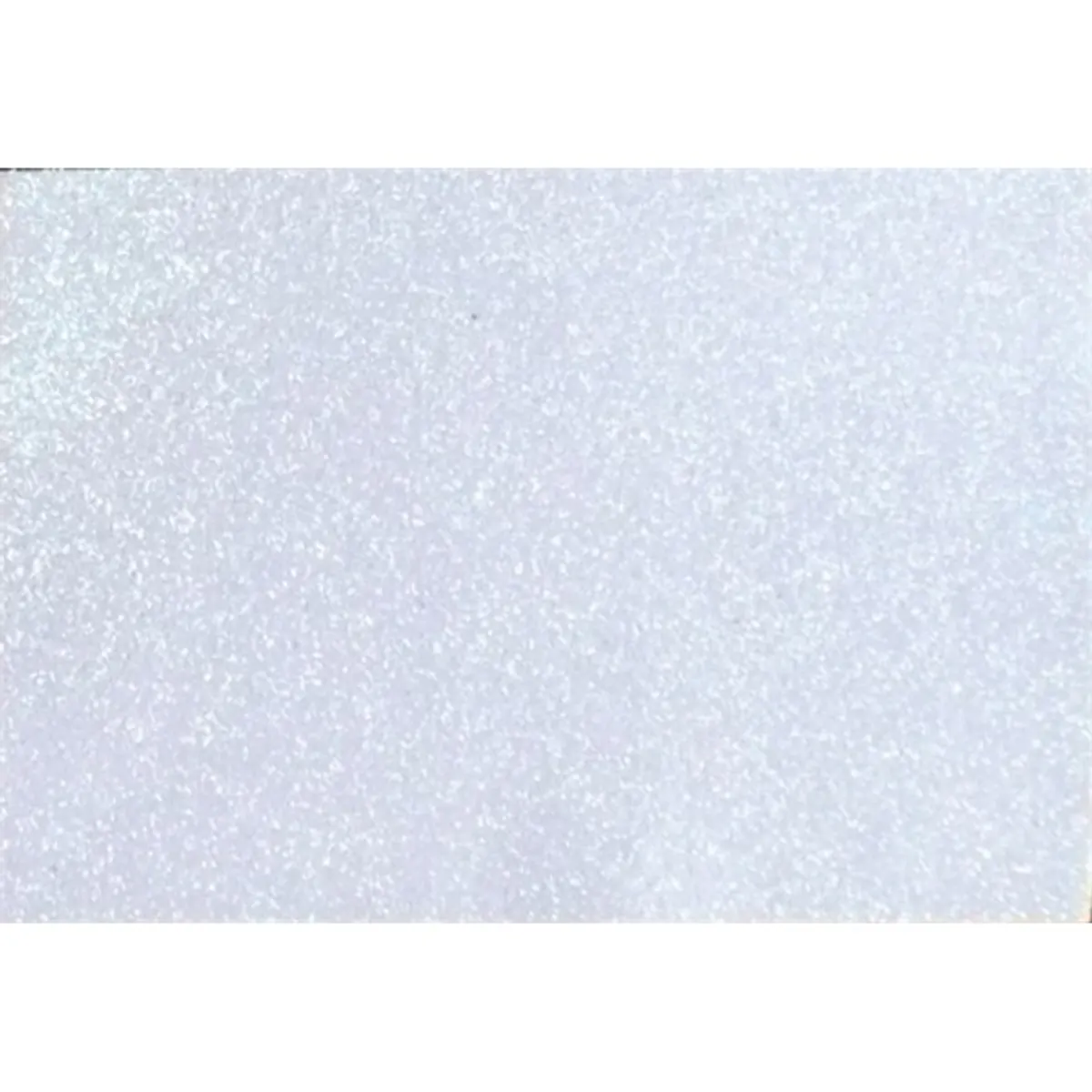 Kreatív 20x30cm öntapadós 2mm glitteres fehér dekorgumilap #1