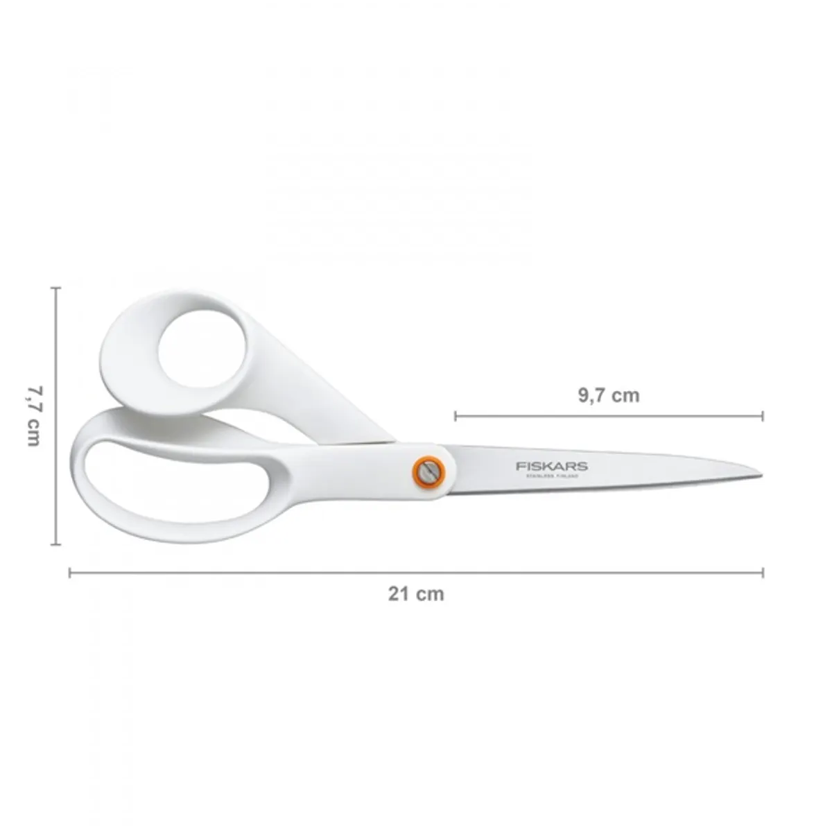 Fiskars 1020412 21 cm fehér általános olló #2