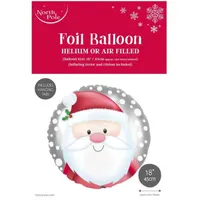 IRIS Mikulás/Télapó léggömb, fólia, 18cm átmérő #1