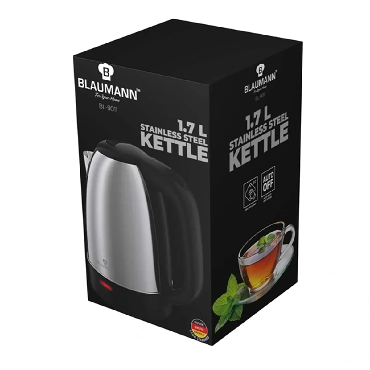 Blaumann BL-9011 1,7L-es fekete-ezüst vízforraló #2