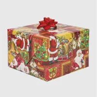 IRIS Karácsonyi tekercses csomagolópapír,  200x70cm, különböző mintákkal, 60g/m2 #9