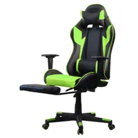 Iris GCH204BE_FT fekete / zöld gamer szék #3