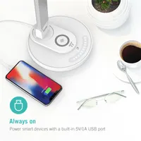 Taotronics TT-DL036 fehér LED lámpa, vezeték nélküli töltővel, gyorstöltő funkcióval #3