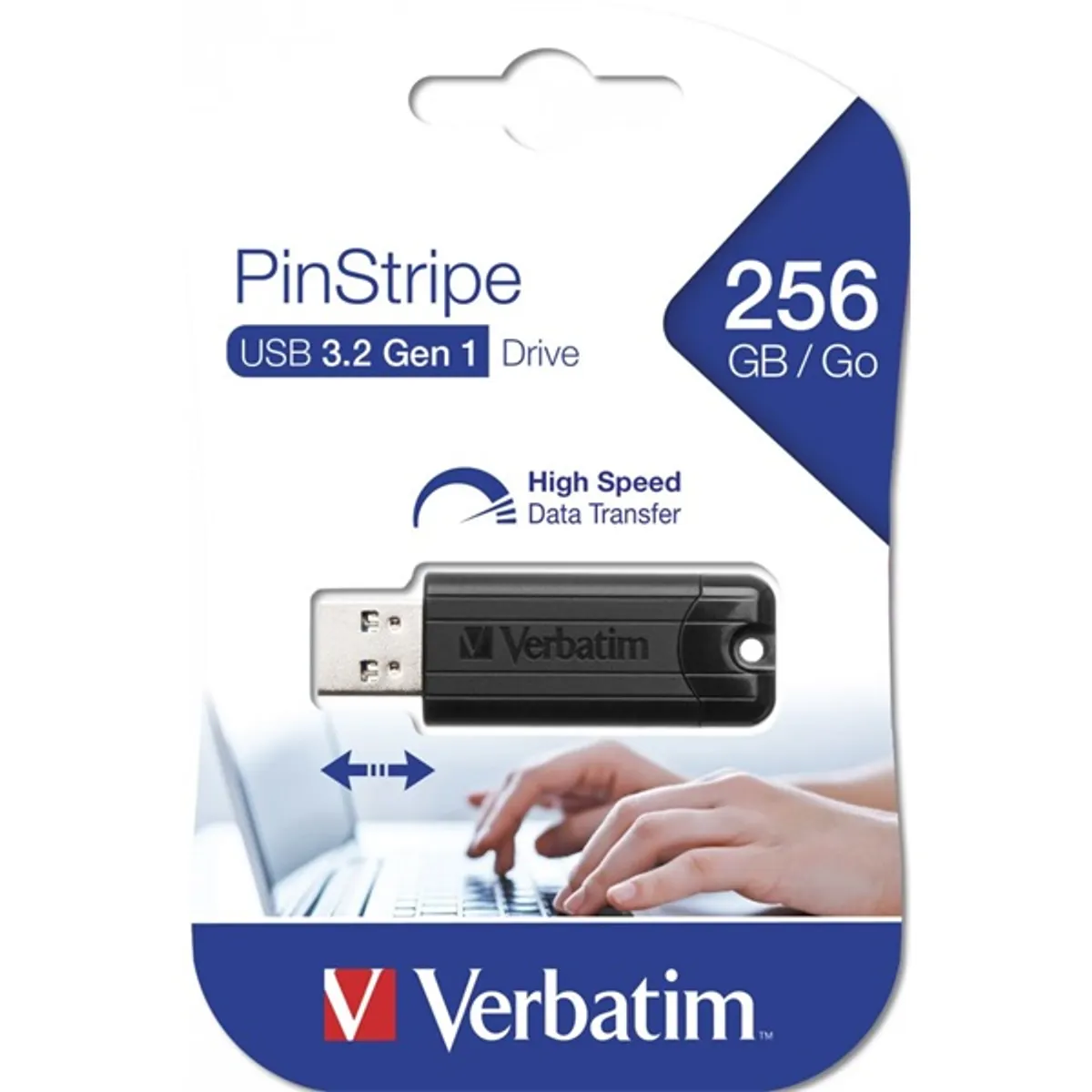 Verbatim 49320 Store`n`Go PINSTRIPE 256GB USB 3.0 fekete Flash Drive #3