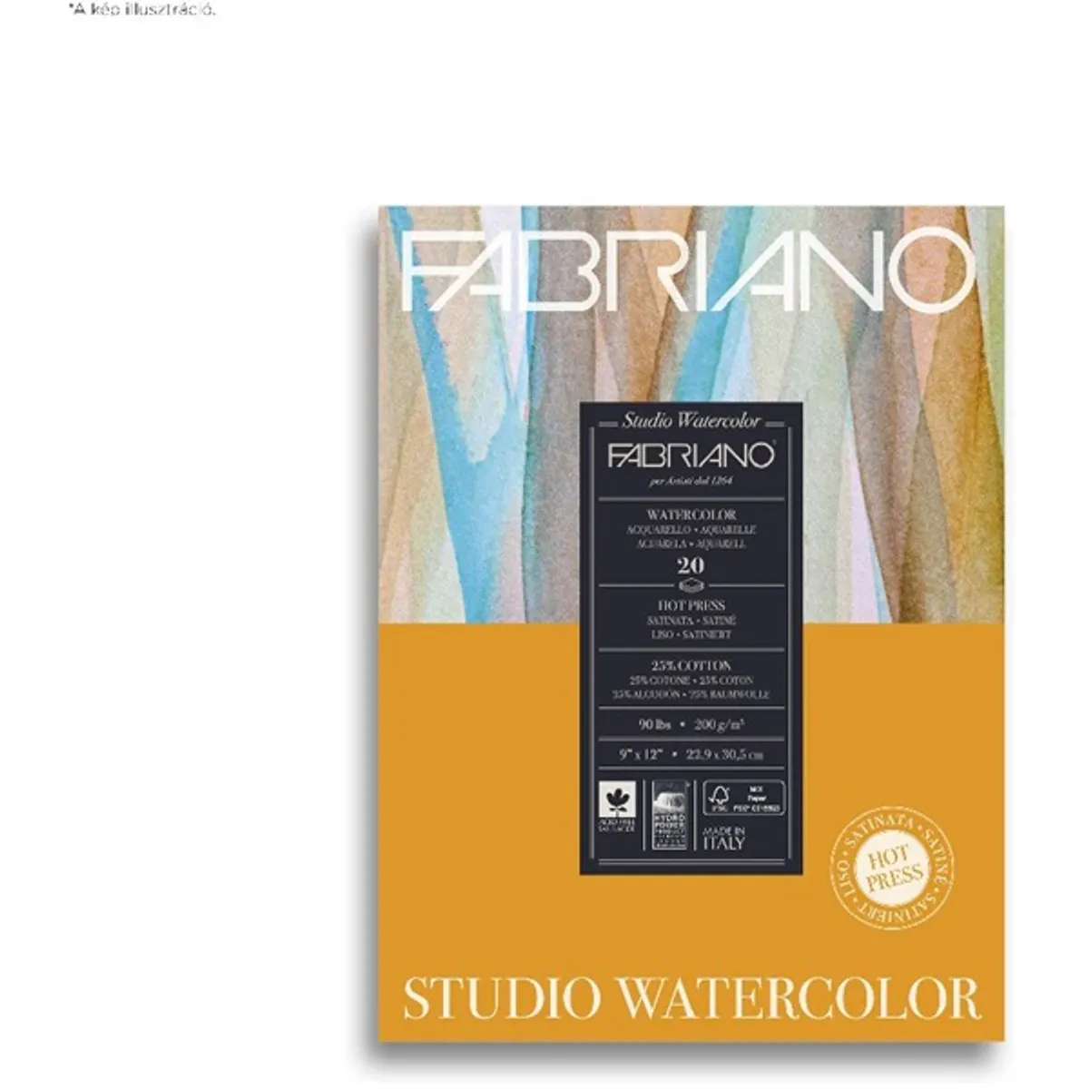 Fabriano Watercolour Studio 200g 22,9x30,5cm 20lapos akvarell tömb #1