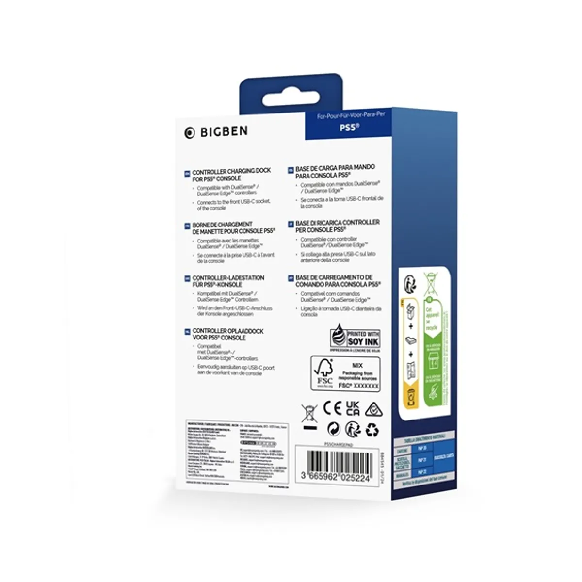 Nacon 2808908 PS5 fekete kontroller töltőállomás #2