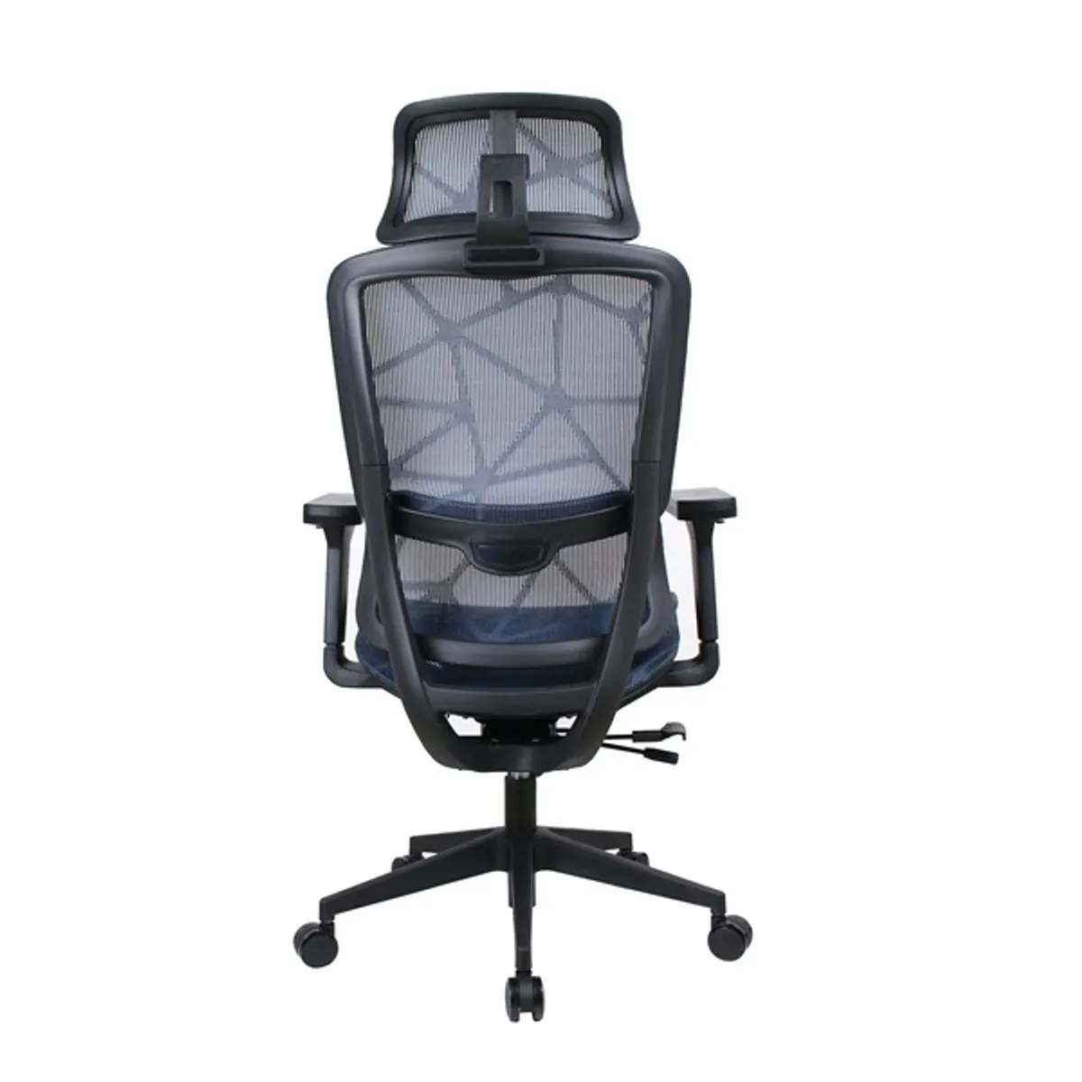 IRISOffice Helix kék ergonómikus, szövet-hálós irodai forgószék fej és háttámasszal #5