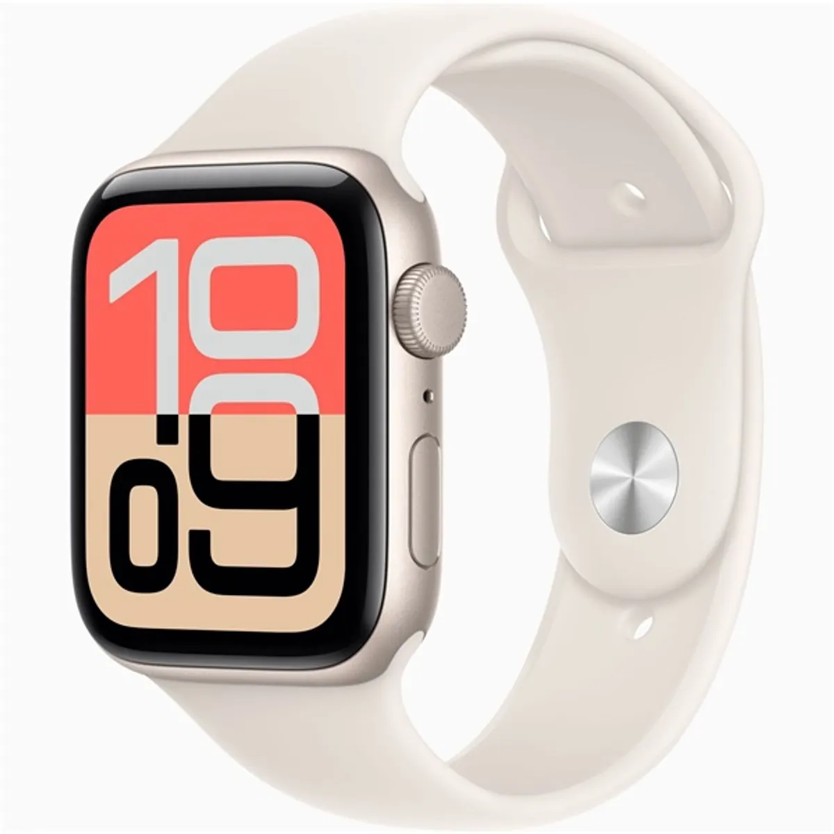 Apple Watch SE3 GPS-es (44mm) csillagfény alumínium tok, csillagfény S/M sportszíjas okosóra #1