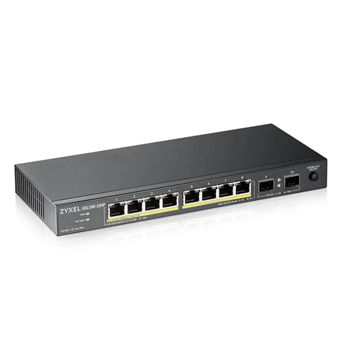 ZyXEL GS1100-10HP 8x GbE LAN PoE (120W) 2x GbE SFP port PoE switch #2