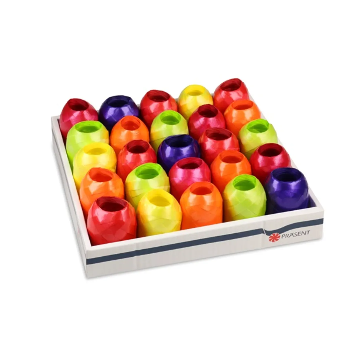 PRASENT AMERICA pasztell színekben díszkötöző szalag 20mx5mm, tojás alakú, polipropilén, vegyes színekben #1