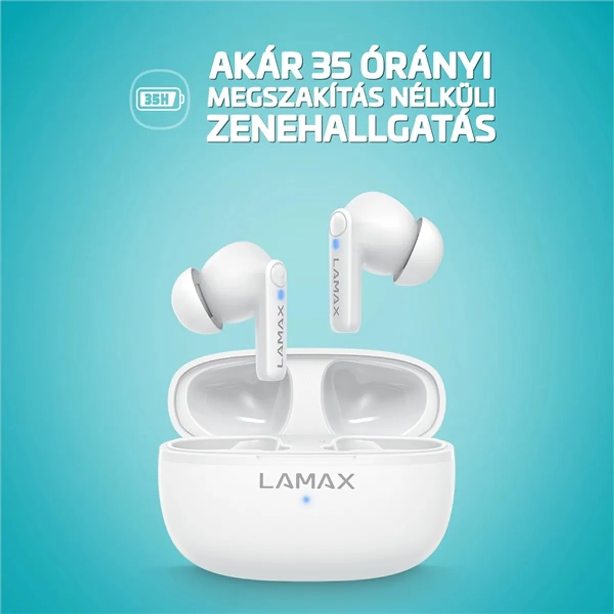 LAMAX Clips1 Play True Wireless Bluetooth fehér fülhallgató #4