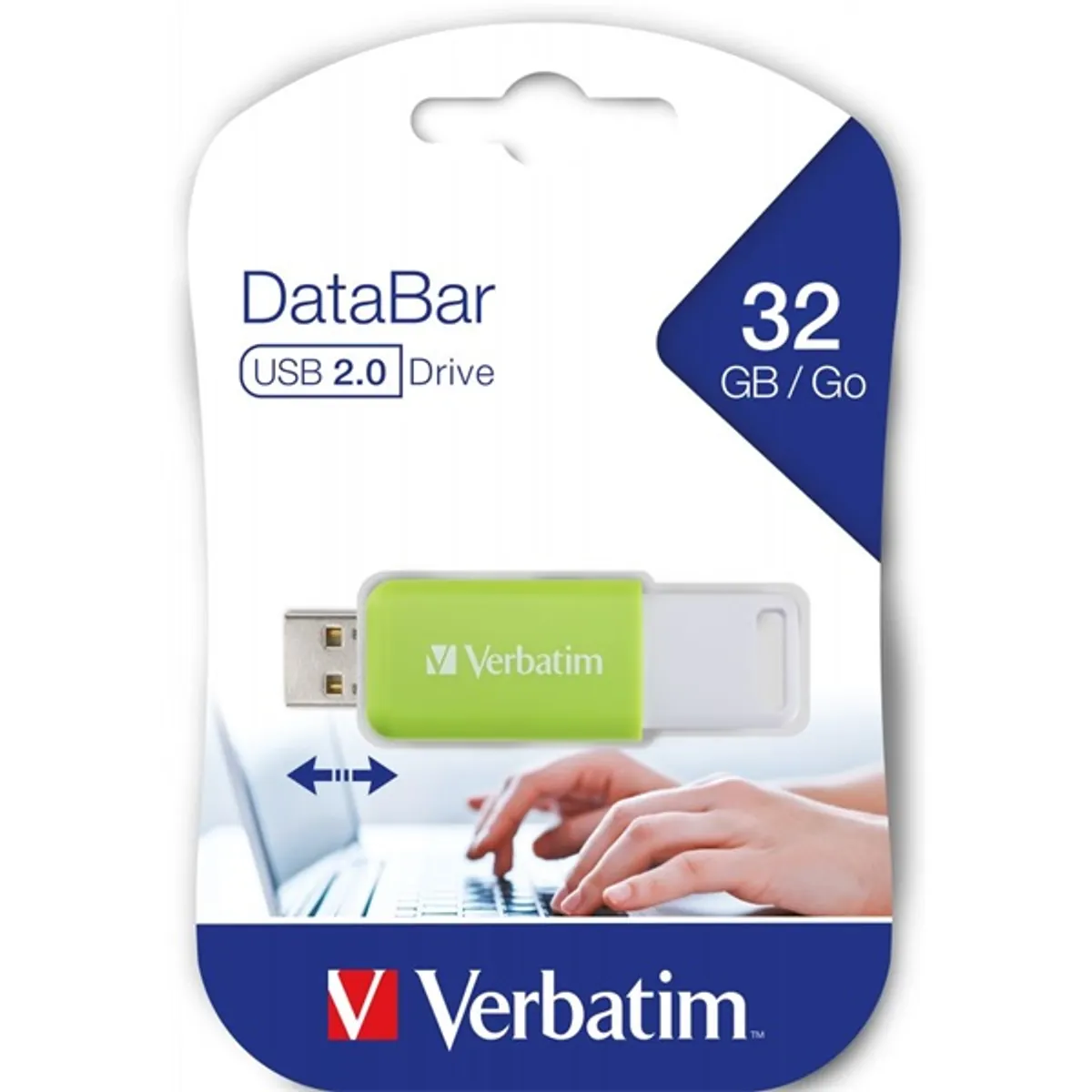 Verbatim 49454 DataBar 32GB USB 2.0 zöld Flash Drive #3