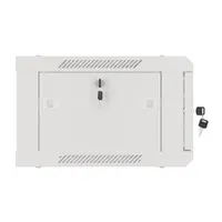 Lanberg WF01-6404-10S 19" 4U SZÉL:600mm MÉLY:450mm MAG:290mm lapraszerelt üvegajtós szürke fali rack szekrény #3