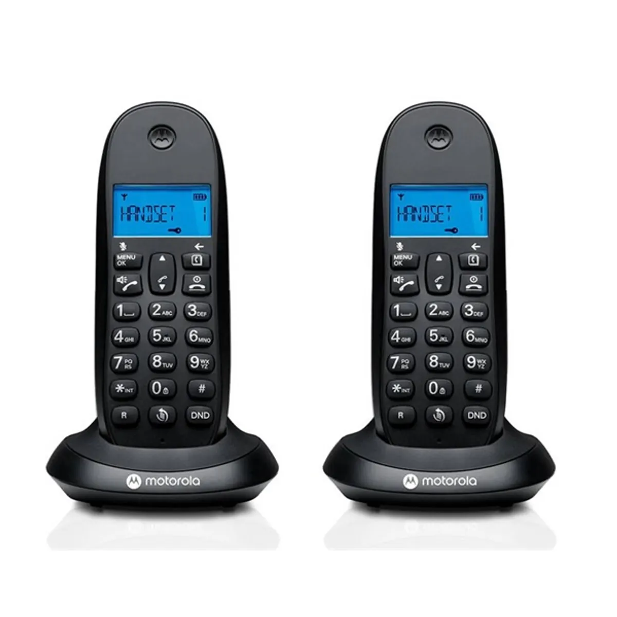 Motorola C1002CB+ fekete DECT telefon #1