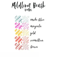 Zebra Mildliner Brush Warm 5db-os kettős végű ecset marker #3