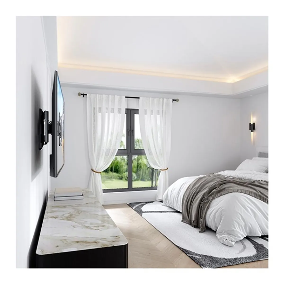 Stell SHO 7530 23"-42" VESA 200x200 kihúzható fali konzol #7