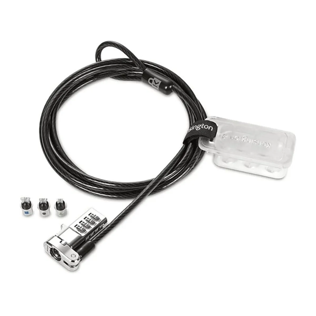 Kensington K62316WW Universal 3 az 1-ben visszaállítható kombinációs laptopzár #1