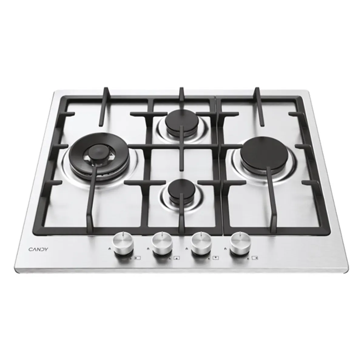 Candy CHG6D4WTX inox, beépíthető, gáz, főzőzóna:4, főzőlap #2