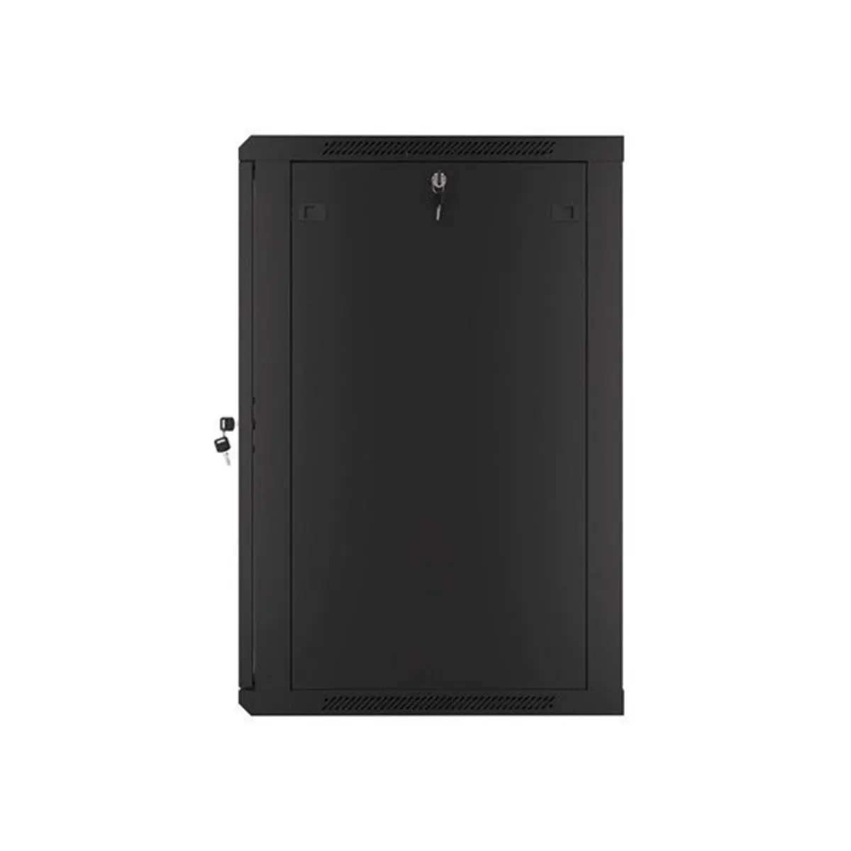 Lanberg WF01-6618-10B 19" 18U SZÉL:600mm MÉLY:600mm MAG:907mm lapraszerelt üvegajtós fekete fali rack szekrény #7