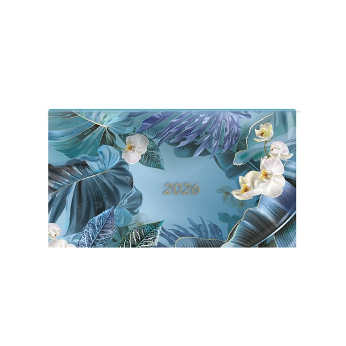 Kalendart Joy 2026 J030 Orchidea heti beosztású fekvő zsebnaptár #1