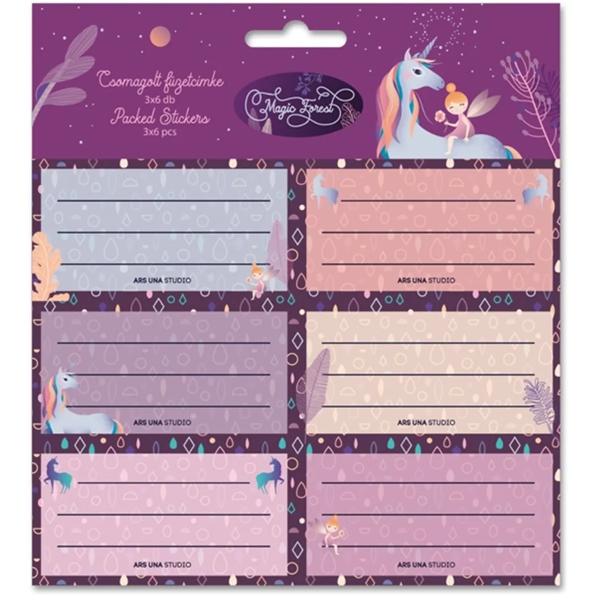 Ars Una Magic Forest 5078 3x6db füzetcímke #1