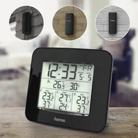 Hama 00186311  EWS-TRIO 3 külső érzékelős fekete időjárás állomás #7