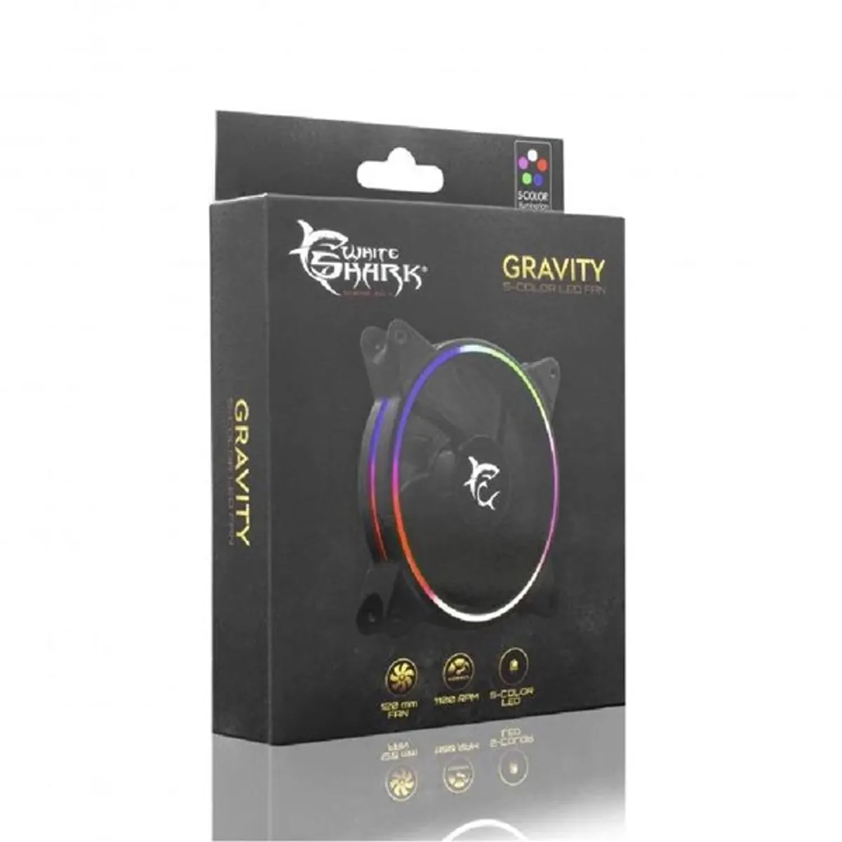 White Shark GRAVITY GCF-1250-02B-F 120x120mm ventilátor #4