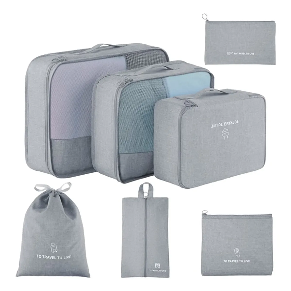 IRIS A02 Bőrönd csomag rendszerező 7 db-os #1