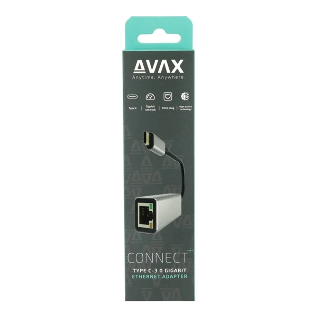 AVAX AD604 CONNECT+ Type C 3.0-Gigabit Ethernet alumínium adapter #5