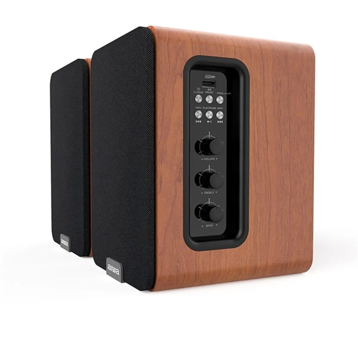 Aiwa ASP-A200BR Bluetooth barna hangszóró pár #3